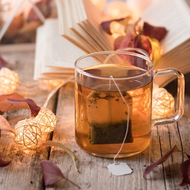 herbal tea in clear mug Herbal Tea for relaxation