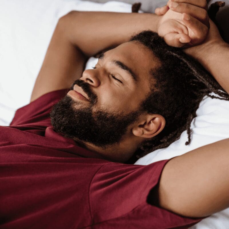 A man Sleeping peacefully A man Sleeping peacefully