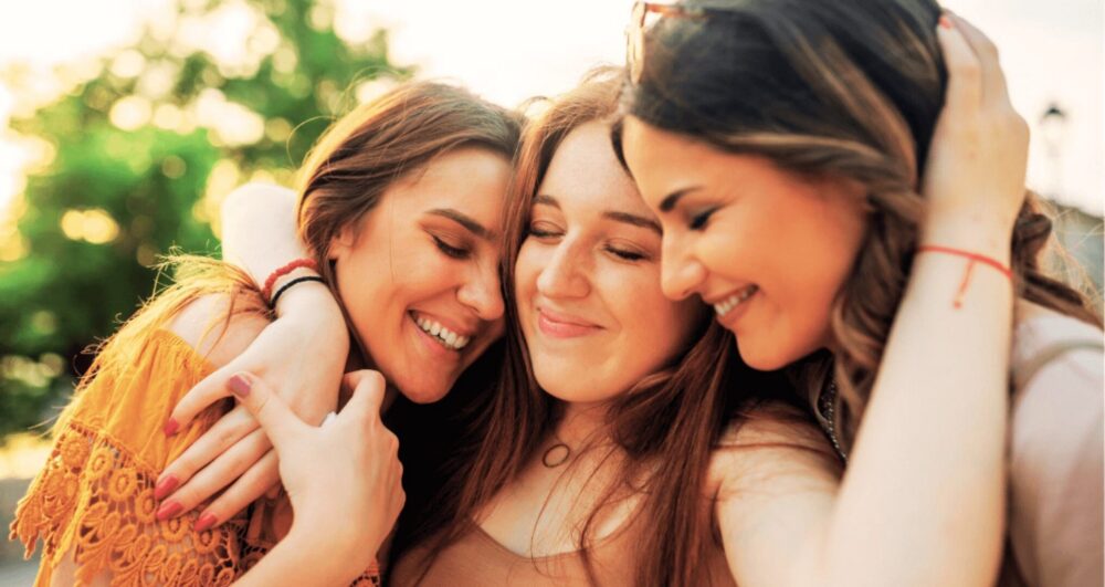 health benefits of social interaction, mental health, friends