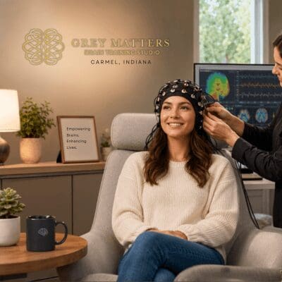 girl getting neurofeedback training at grey matters girl getting neurofeedback training at grey matters